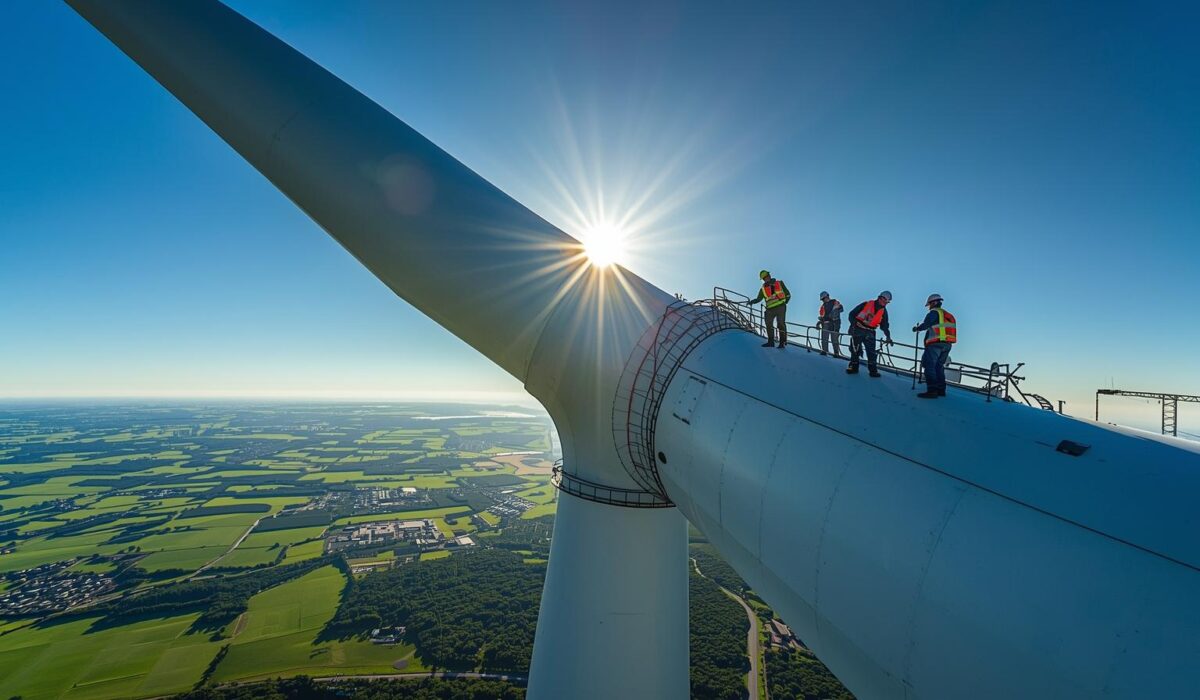 Ryzyko na wysokości. Jak bezpiecznie pracować w energetyce wiatrowej