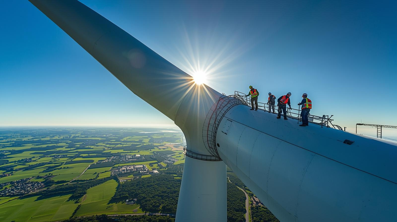 bhp i praca na turbinie wiatrowej